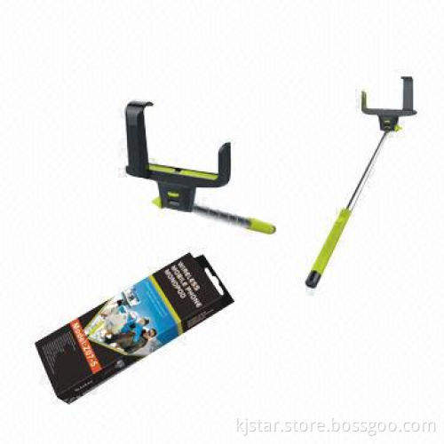 Handheld Smartphone Monopod with Built-in Wireless Shutter Controller